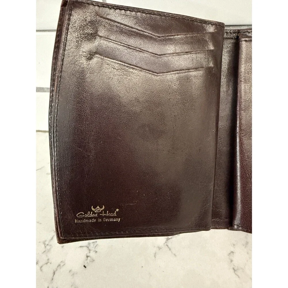 Vintage Golden Head Leather  Wallet. Made in Germany.